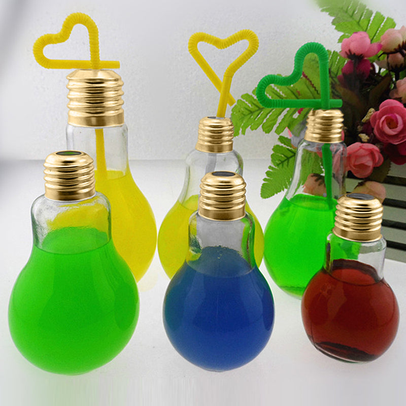 lightbulb water bottle glass light bulb shaped drinking glasses unique novelty gift items by kawaii babe
