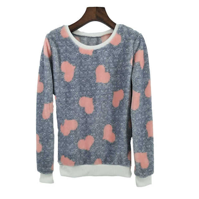 Fuzzy Flannel Crewnecks