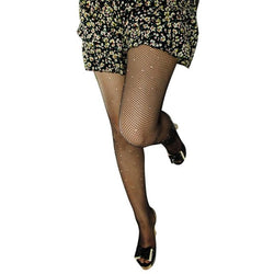 diamond studded rhinestone fishnet stockings socks thigh high panty hose fish net kawaii fashion kawaii babe