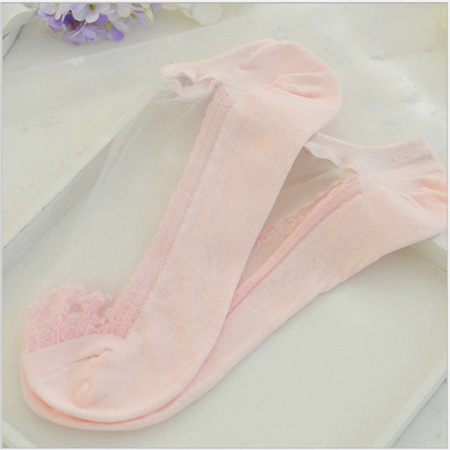 Baby Girl Lace See-through Sock