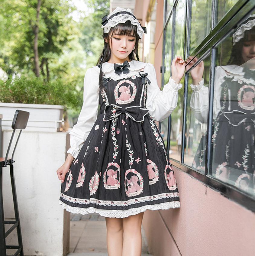 Squirrel Cameo Sweet Lolita Princess Dress Victorian | Kawaii Babe