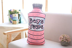 kawaii decorative throw pillows bedroom house living room decor pink doughnut donut boys tears water bottle