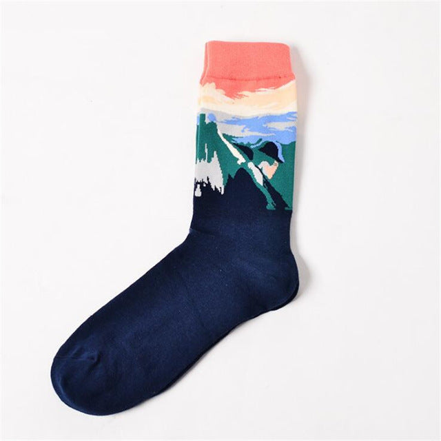 pablo picasso van gogh artist socks unisex paintings watercolor artwork classic contemporary antique vintage art by kawaii babe