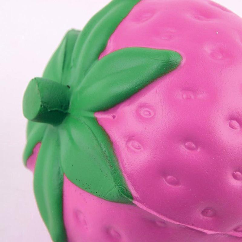 pink strawberry squeeze toy stress ball stress relief autism stim stimming abdl kawaii fairy kei  by ddlg playground