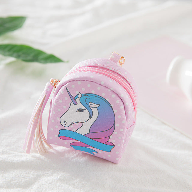 Dreamy Pastel Unicorn Zippered Wallet Coin Purse Bag by Kawaii Babe