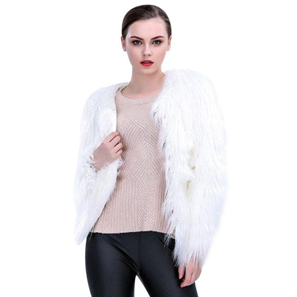 LED Christmas Light Sweater Vegan Fur Cardigan Pullover | Kawaii Babe