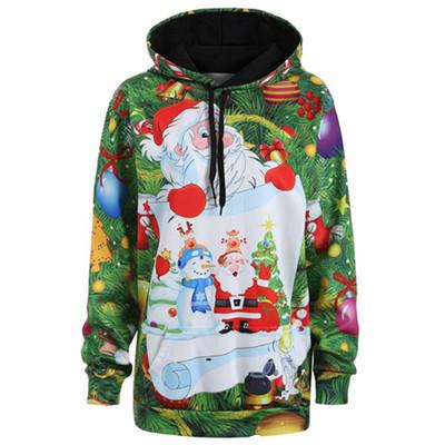 Santa Clause Christmas Hoodie Sweatshirt Holiday | Kawaii Babe