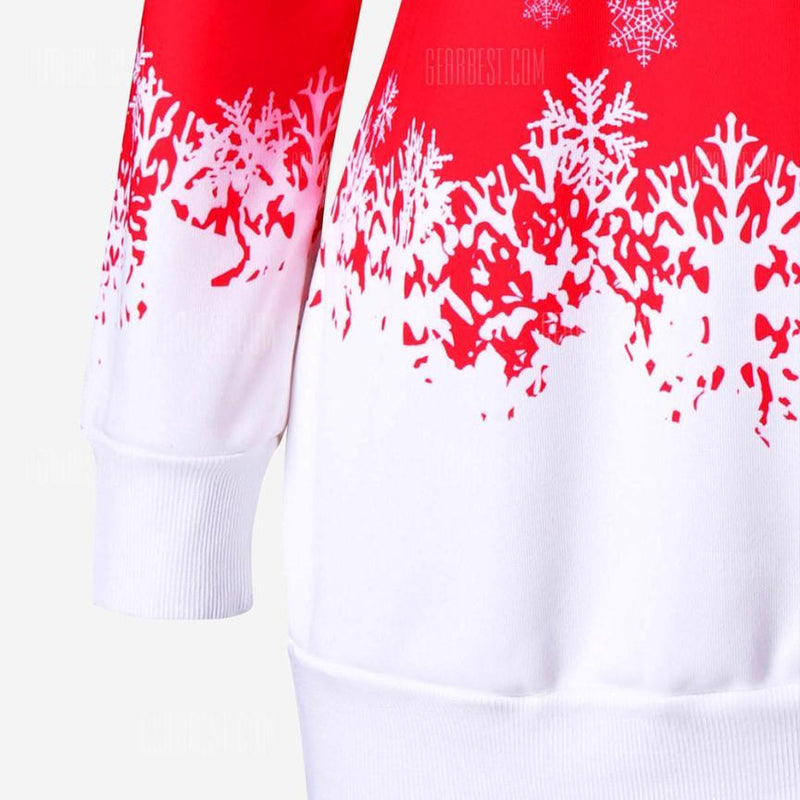 Knit Cowl Neck Santa Sweater