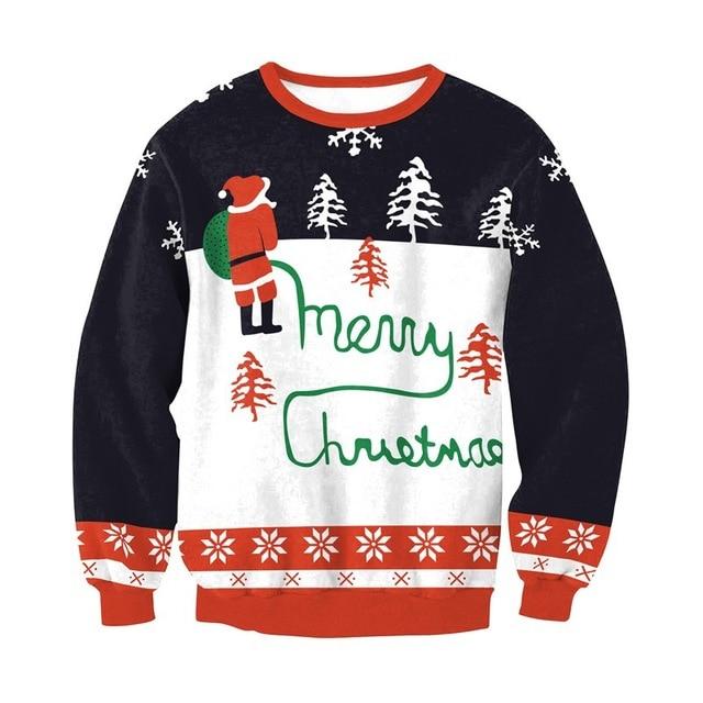 Ugly Christmas Sweaters Santa Clause Holiday Crewneck | Kawaii Babe
