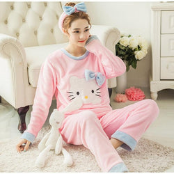 Kawaii Japanese Style Pajamas - Pastel Kitten  Pajamas women, Pajama set  women, Kawaii harajuku