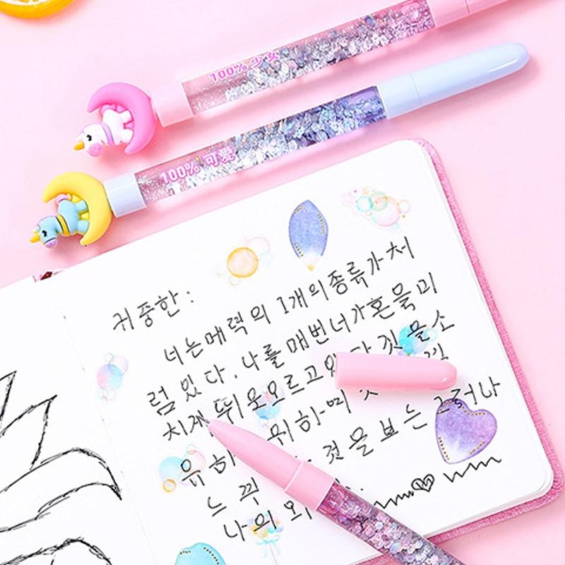 Aesthetic Lipstick Gel Stylus Pens Kawaii Cute Stationary Kawaii Babe