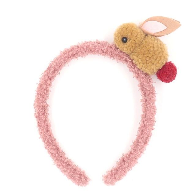 Soft Fuzzy Plush Bunny Rabbit Headband Hair Accessory 