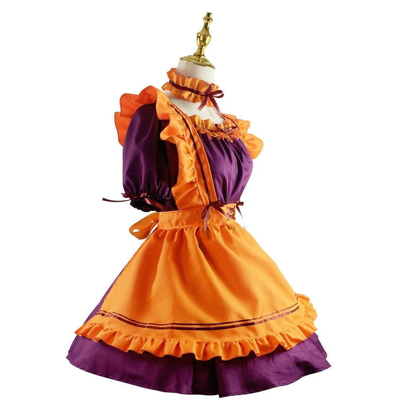 Pumpkin Queen Maid Cosplay - bat, bats, cosmetic, cosplay, costume