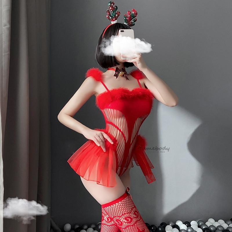 Reindeer Tutu Lingerie Set - christmas, fur, holiday, holidays, lingerie