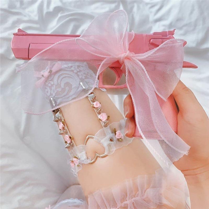Rosebud Garter Belt - belts, floral, flower belt, flowers, garter