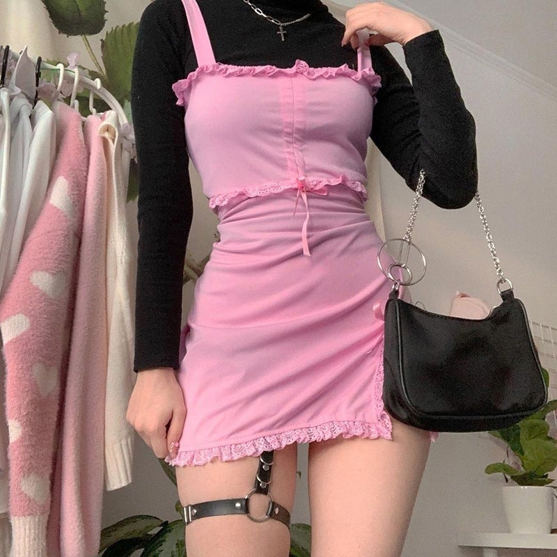 Ruched Babydoll Dress - babydoll, babygirl, black dress, blue classic lolita