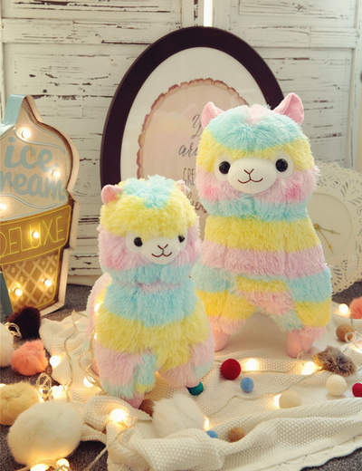 PELUCHE convenait LLAMA KAWAII RAINBOW