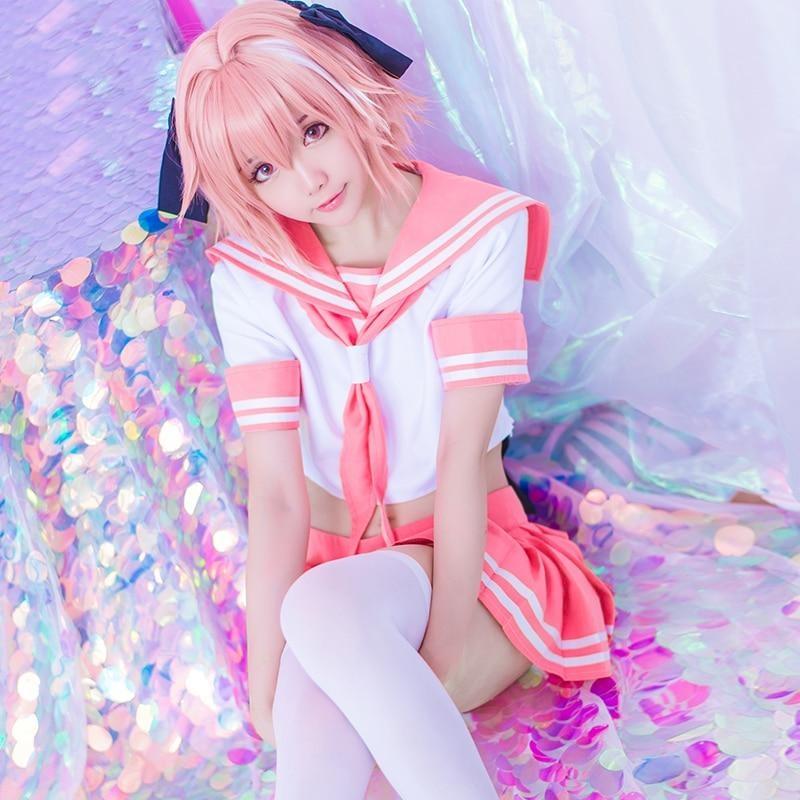 Astolfo Fate Apocrypha the Twelfth Paladin of Charlemagne the Rider of Black Sailor Seifuku Cosplay Lingerie Set 