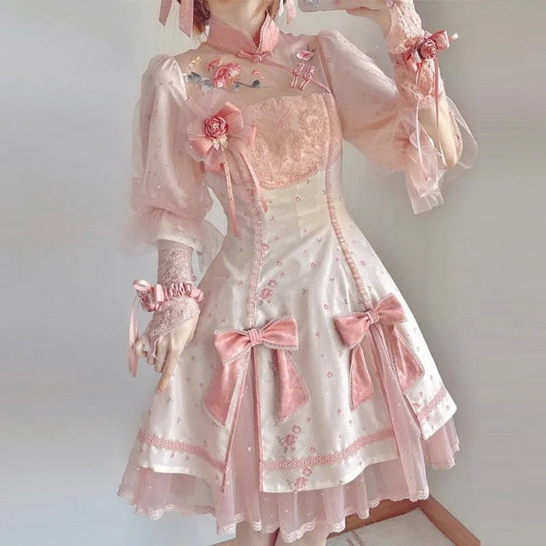  XDWZUA Kawaii Cow Print Dress Lolita Soft Girl Ruffle Strap Kawaii  Lolita Dress (Color : Sleeveless Black, Size : S) : Clothing, Shoes &  Jewelry