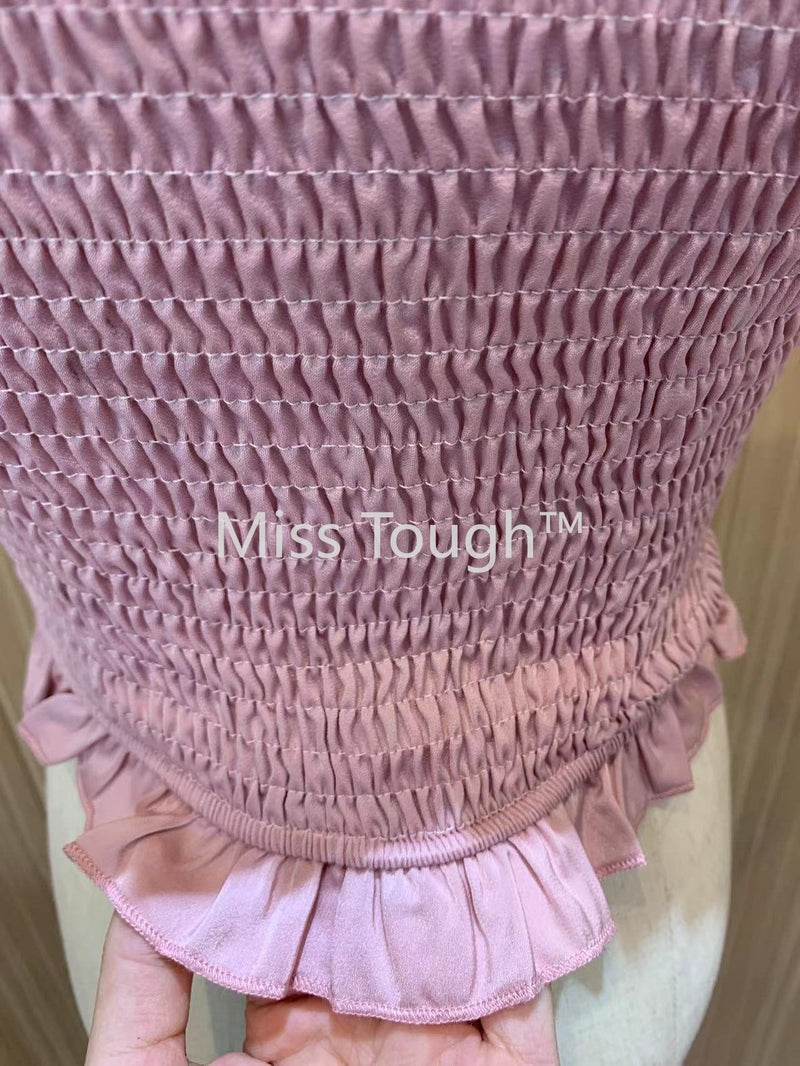 Satin Princess Tube Top - angelcore, angelic, boob tube, crop top, cropped top Kawaii Babe