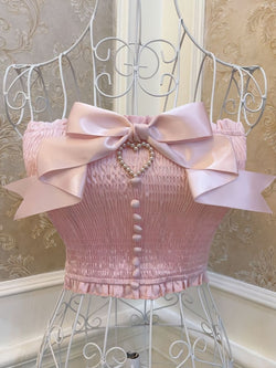 Satin Princess Tube Top - angelcore, angelic, boob tube, crop top, cropped top Kawaii Babe
