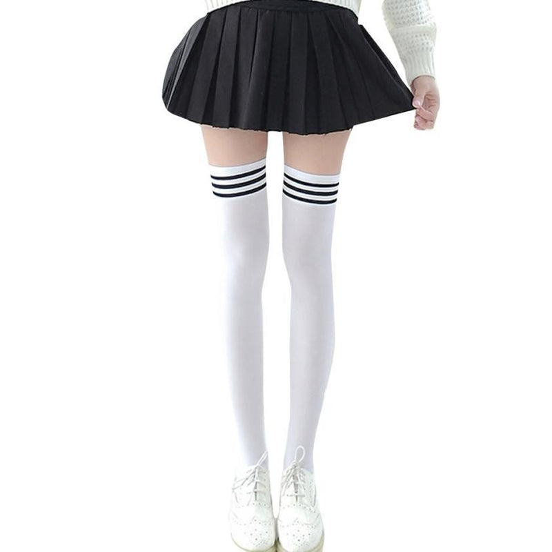 School Girl Thigh High Lolita Stockings Socks Tights Goth Gothic Traditional Sexy 