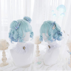 Shades Of Blue Bob Wig - kanekalon, lolita bag, wig, wigs Kawaii Babe