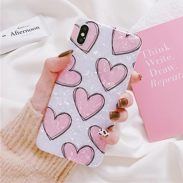 Shimmering Heart iPhone Case - For iPhone XR