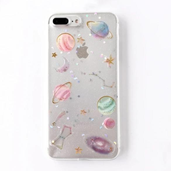 Shimmering Space iPhone Case - For iPhone 7 / White - phone case