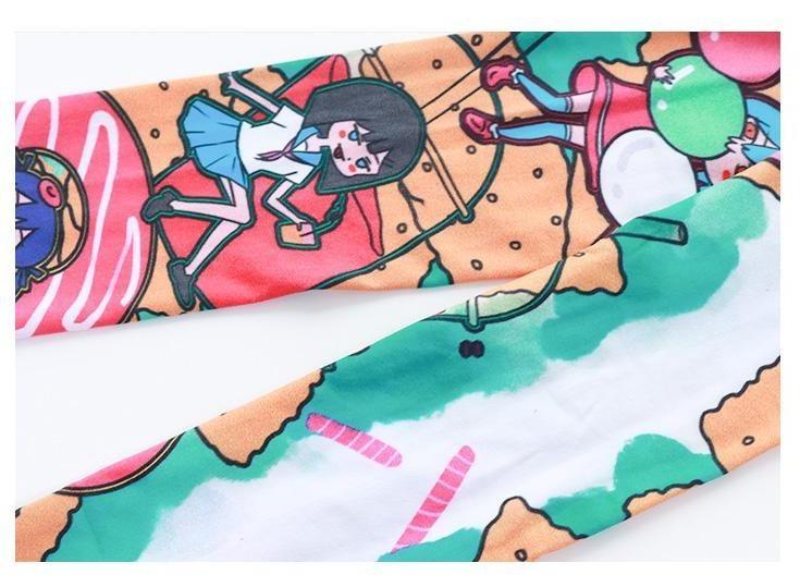 Snacky Babe Stockings - cartoon, colorful, kawaii, sock, sockies