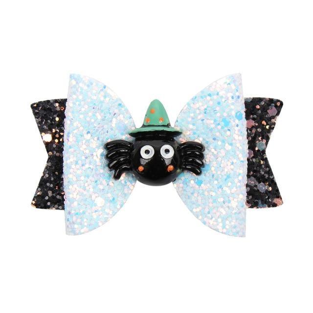 Spooky Hair Bows - Spider With Hat - hair accessory