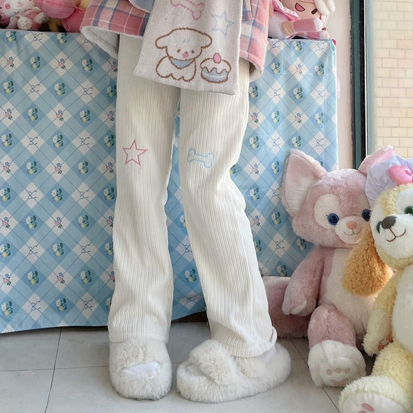 Star Girl Pants - fairy-kei, jogging pants, pants, star Kawaii Babe