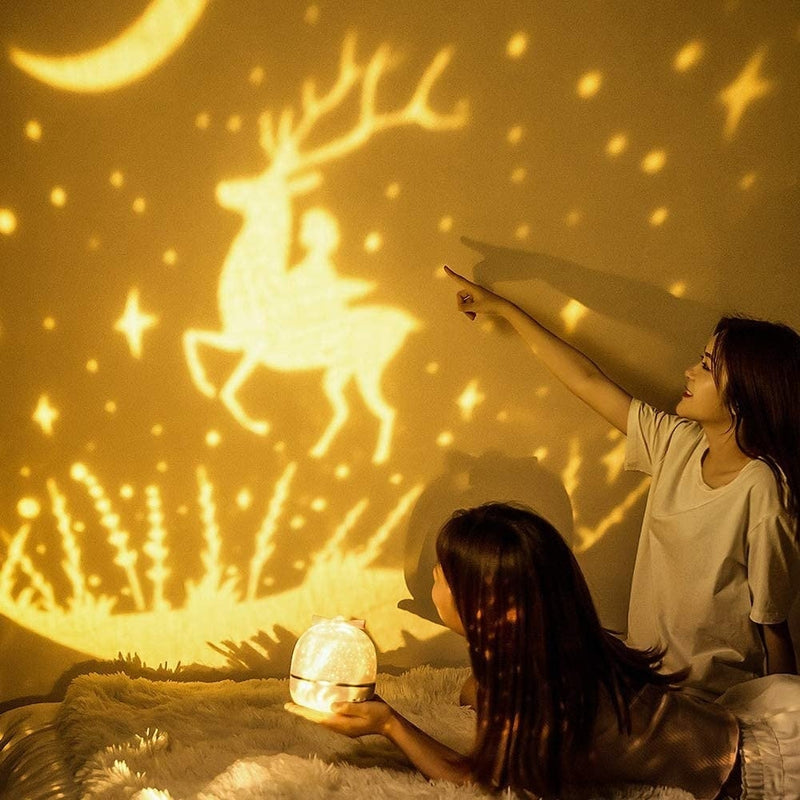 Starry Sky Projector Lamp & Speaker - bedroom lamp, bluetooth, decorations, galaxy, home decor