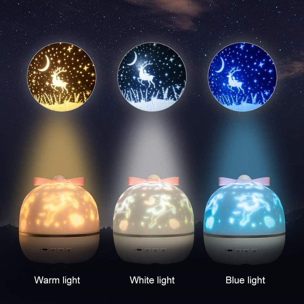 Galaxy Sky Projector Lamp Bluetooth Speaker Night Light Kawaii Babe