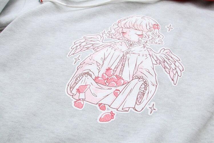 Strawberry Angel Hoodie - sweater