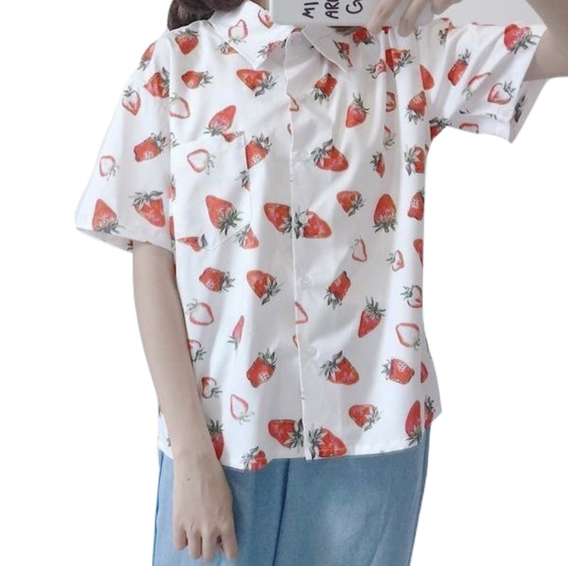 cute dress up shirts Mens Fashion Button Up Shirts Cute Pattern Black White Short Sleeve Dress Top