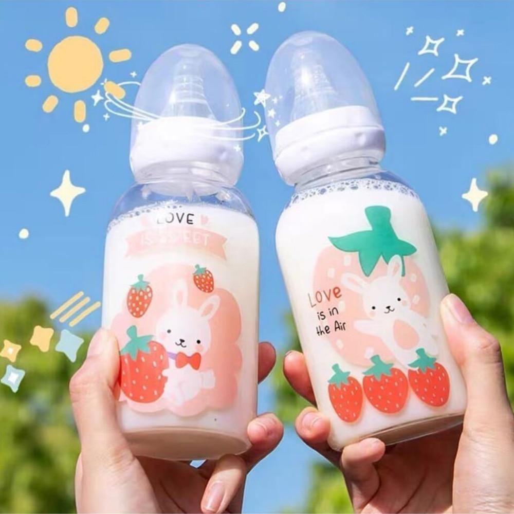 Strawbunny Adult Baby Bottle Kawaii Cute Strawberry Bunnies DDLG