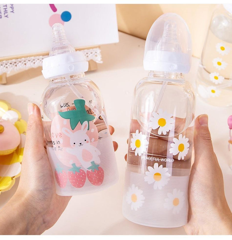 Strawbunny Adult Bottle - adult bottle, baby bottles, bipples, cartoon