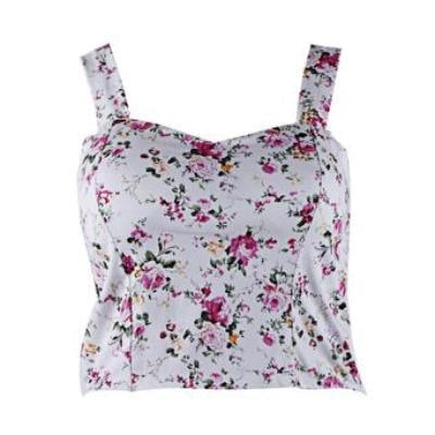Summer Camisole Crop Top Belly Shirt Tank Floral Cute