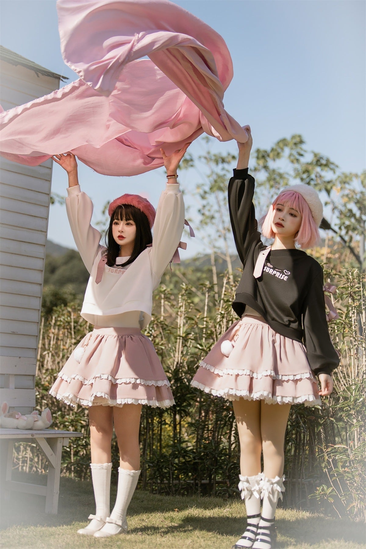 Surprise Me Pastel Goth Clothing Skirt & Top Set Kawaii Babe
