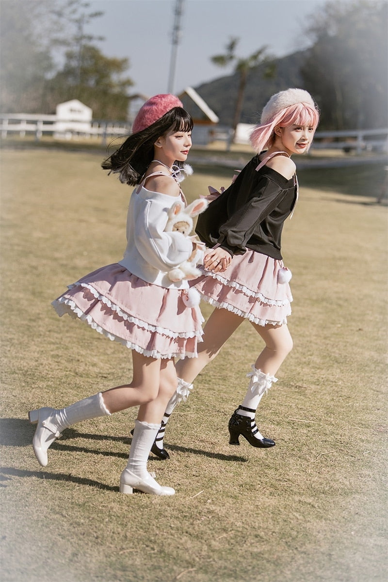 Surprise Me Pastel Goth Clothing Skirt & Top Set Kawaii Babe
