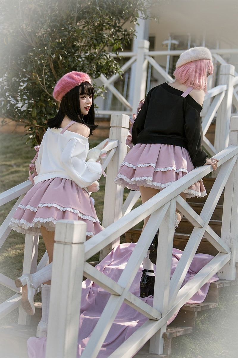 Surprise Me Pastel Goth Clothing Skirt & Top Set Kawaii Babe