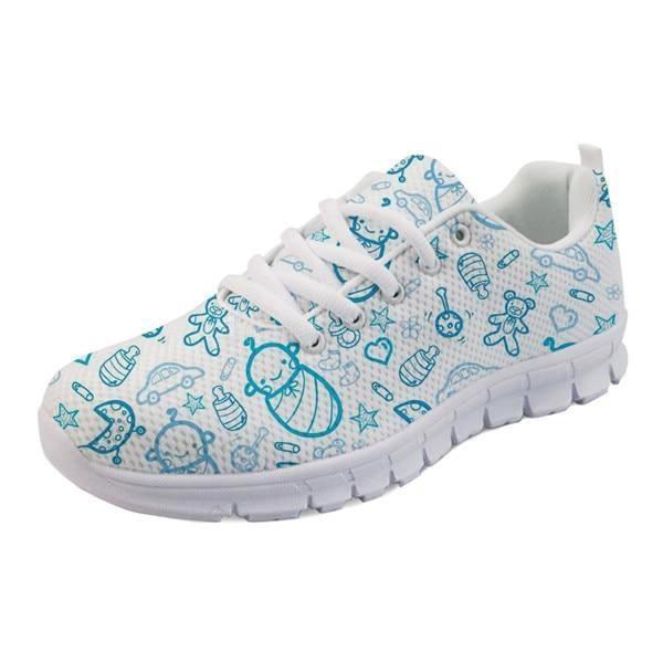 Sweet Baby Runners - Blue Baby Print / 5 - shoes