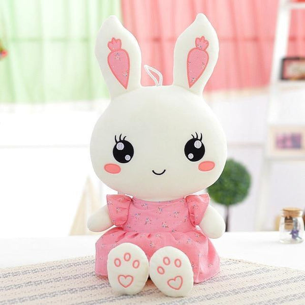 Kawaii Bunny Rabbit Plush Stuffed Animal Toys 40cm Large Plushies Cute Pink and Blue