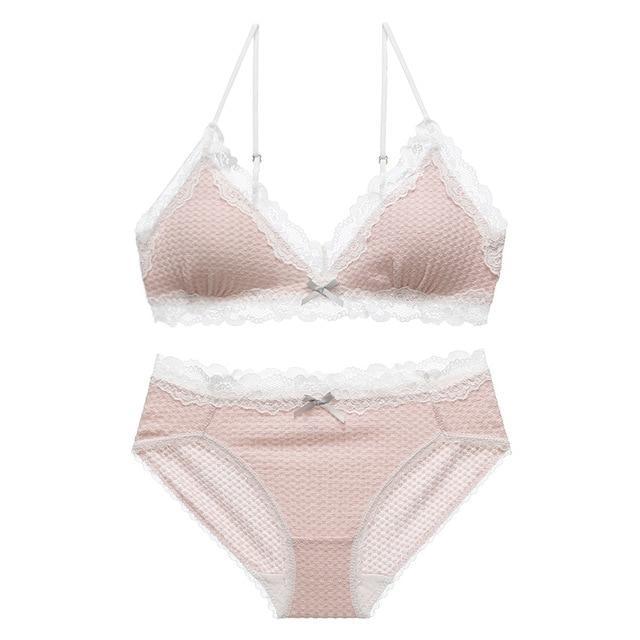 Sweet Valentine Lingerie Set - Pink / M (A or B Cup) - lingerie