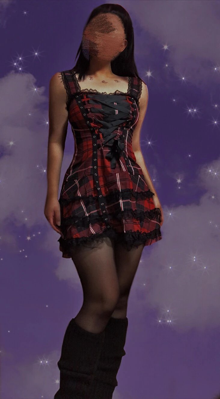 Tartan Pinup Dress - dress, dresses, goth, gothic, occult