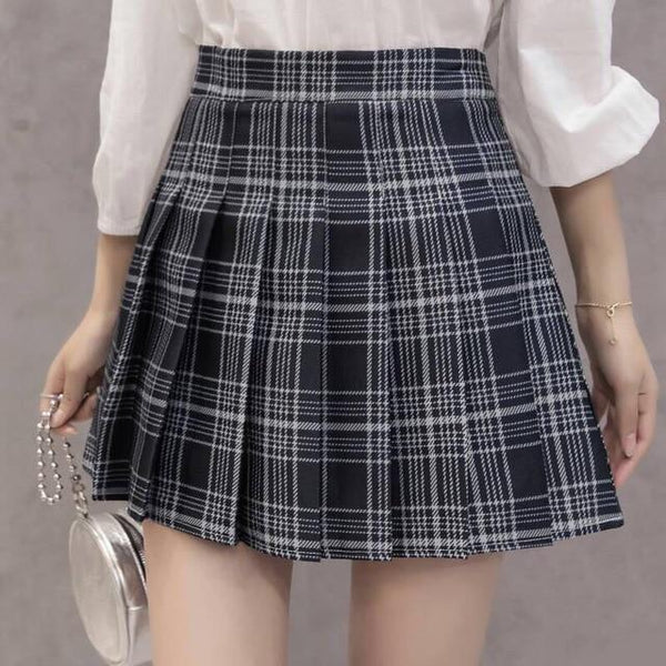 Tartan Plaid School Girl Skirt Tennis Pleated Mini | Kawaii Babe