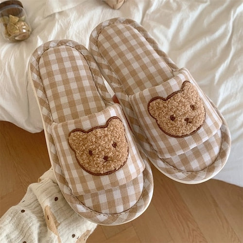 Teddy Indoor Slippers - bear, kawaii shoes, slipper, slippers, teddy Kawaii Babe
