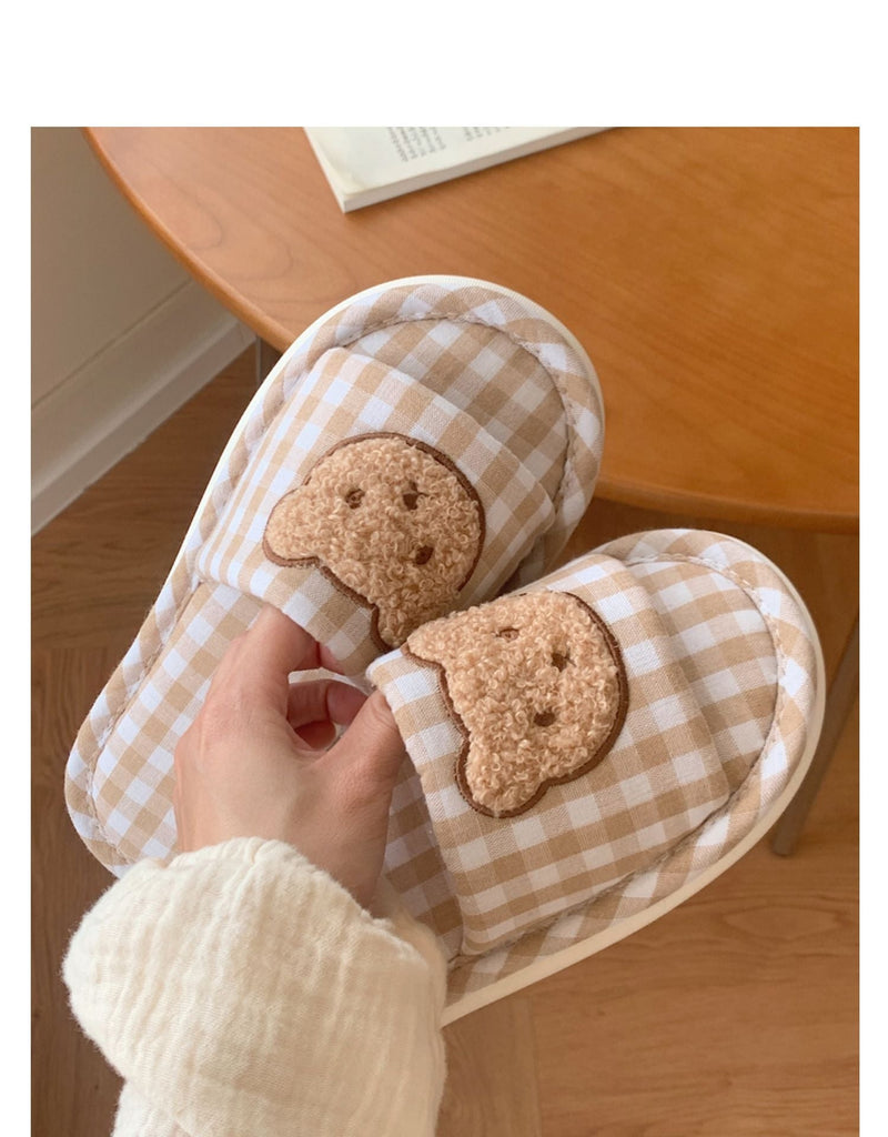 Teddy Indoor Slippers - bear, kawaii shoes, slipper, slippers, teddy Kawaii Babe