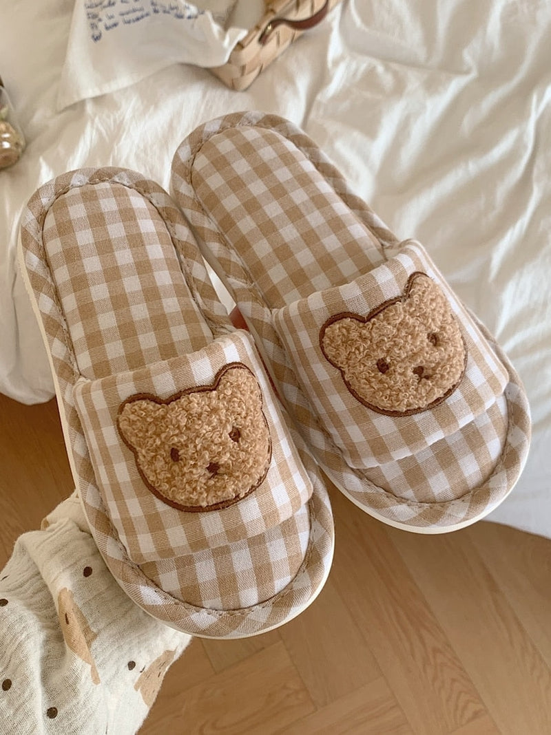 Teddy bear slippers 🐻 | Bear slippers, Fluffy shoes, Cute uggs